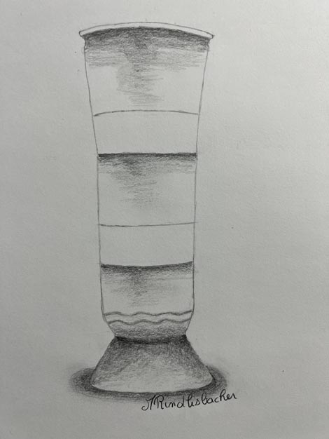 apprendre à dessinerun beau vase de mesopotamie
