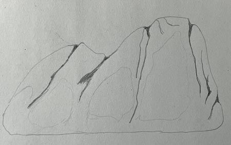 Comment dessiner un rocher