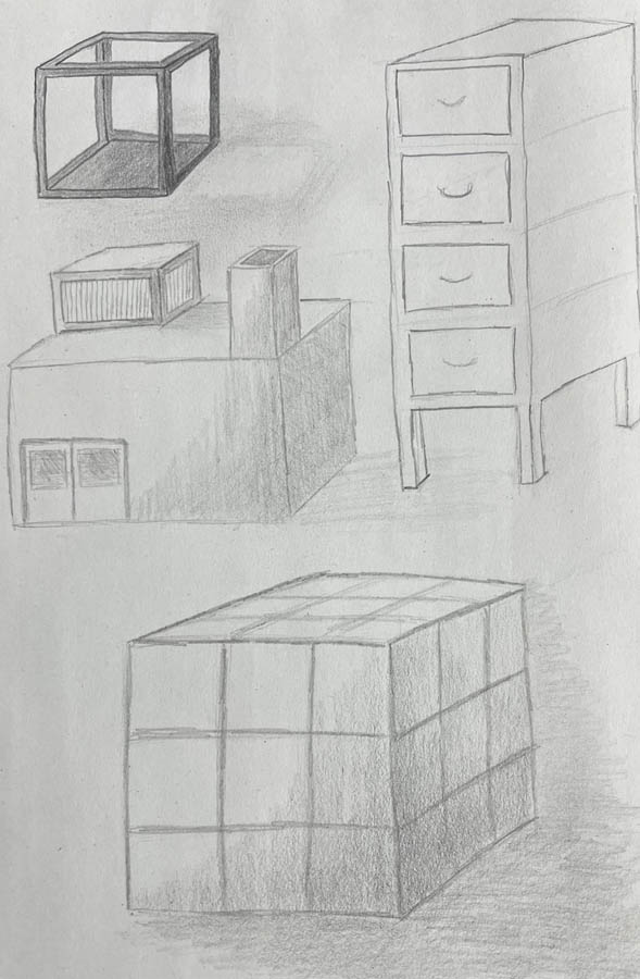 apprendre à dessiner des cubes